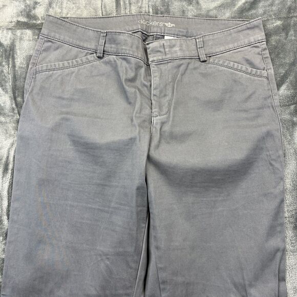 Dockers Womens Classic Khaki Pants Size 10 M Gray Bootcut Flare - Picture 3 of 13